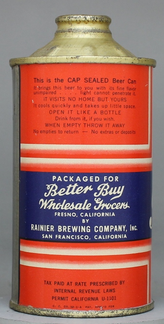 Bb Special Export Beer Cone Top Can