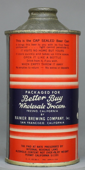 Bb Special Export Beer Cone Top Can