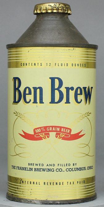Ben Brew 100% Grain Beer Cone Top Can