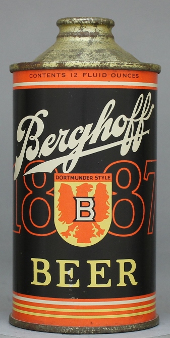 Berghoff 1887 Beer Cone Top Can