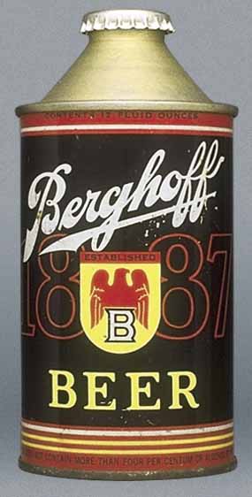 Berghoff 1887 Beer Cone Top Can