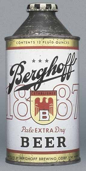 Berghoff 1887 Extra Pale Dry Beer Cone Top Can