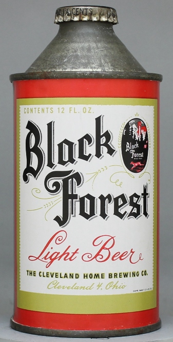 Black Forest Light Beer Cone Top Can