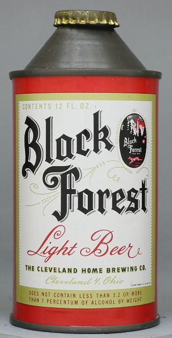 Black Forest Light Beer Cone Top Can