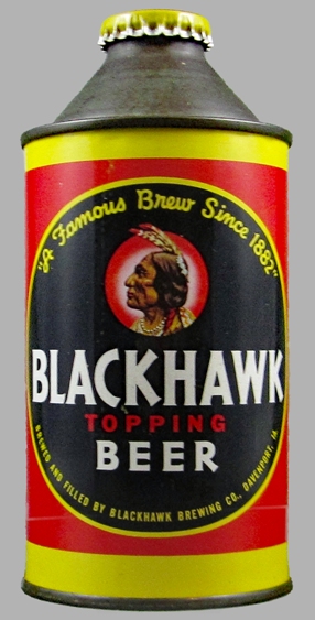 Blackhawk Topping Beer Cone Top Can
