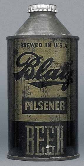 Blatz Pilsener Beer Cone Top Can