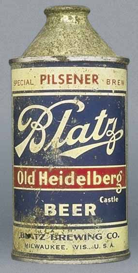 Blatz Old Heidelberg Special Brew Beer Cone Top Can