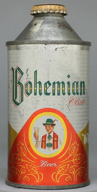 Bohemian Club Beer Cone Top Can