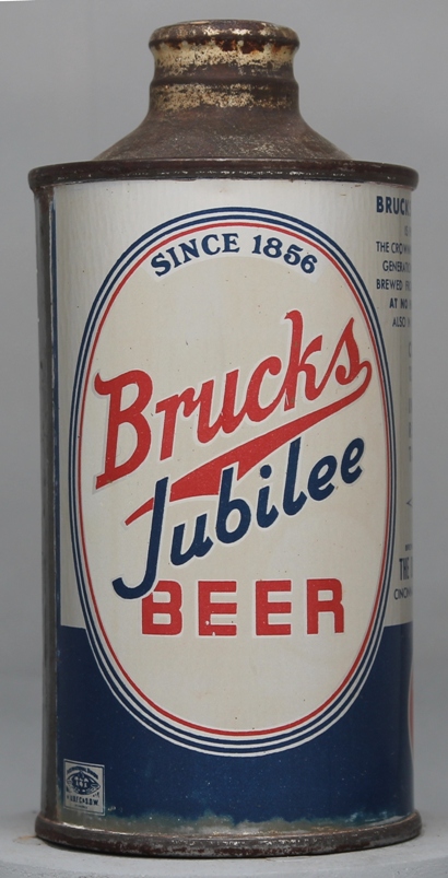 Brucks Jubilee Beer Cone Top Can