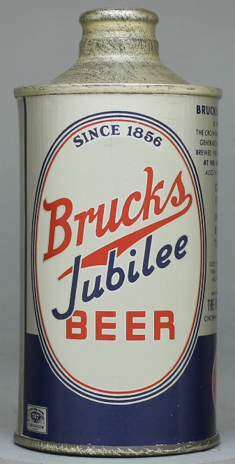 Brucks Jubilee Beer Cone Top Can
