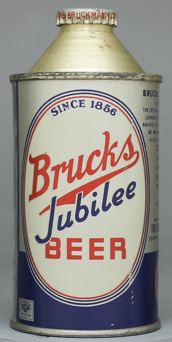 Brucks Jubilee Beer Cone Top Can