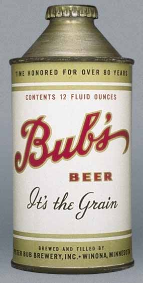 Bub's Beer Cone Top Can