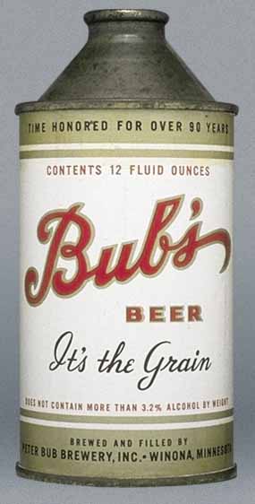 Bub's Beer Cone Top Can