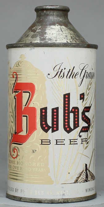 Bub's Beer Cone Top Can