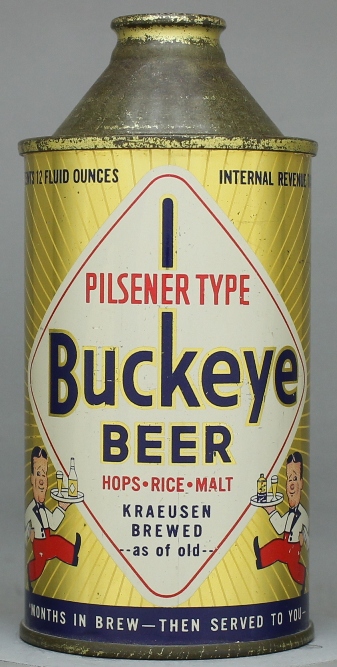 Buckeye Pilsener Type Beer Cone Top Can