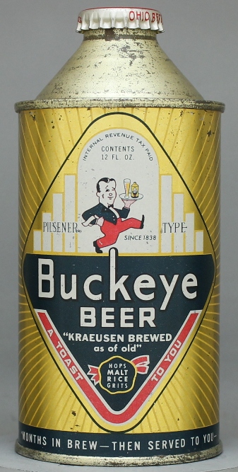 Buckeye Pilsener Type Beer Cone Top Can