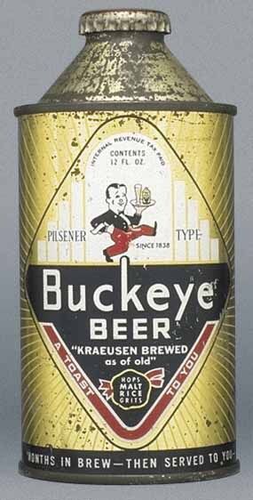 Buckeye Pilsener Type Beer Cone Top Can