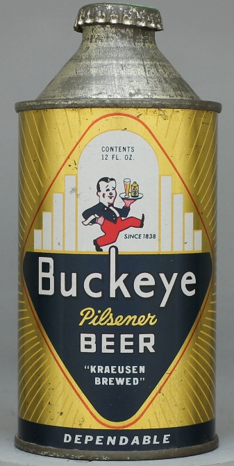 Buckeye Pilsener Beer Cone Top Can