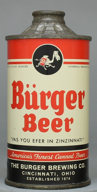 Burger Beer Cone Top Can