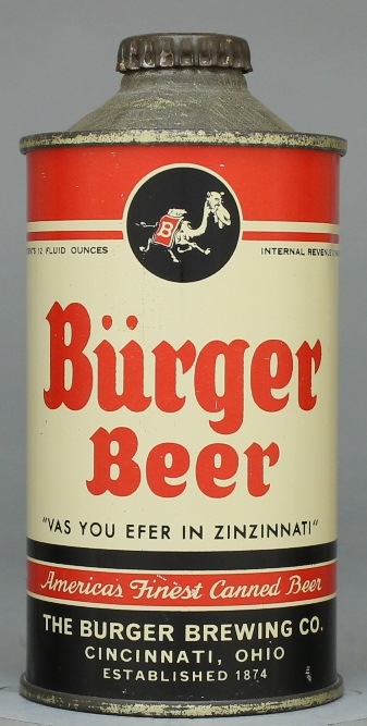 Burger Beer Cone Top Can