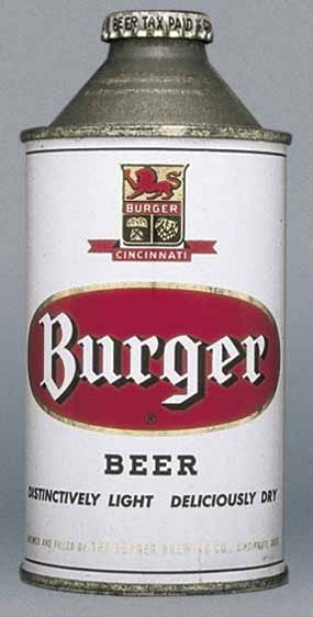 Burger Beer Cone Top Can