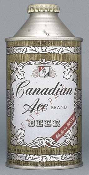 Canadian Ace Extra Pale Beer Cone Top Can