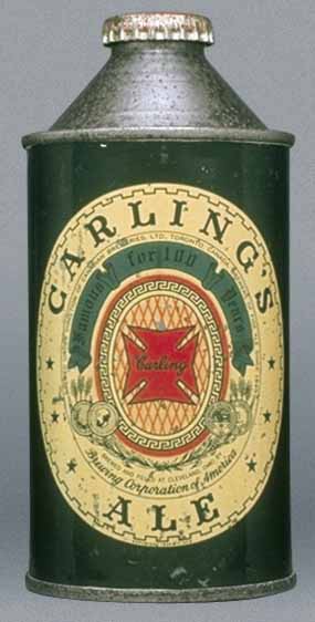 Carling's Ale Cone Top Can