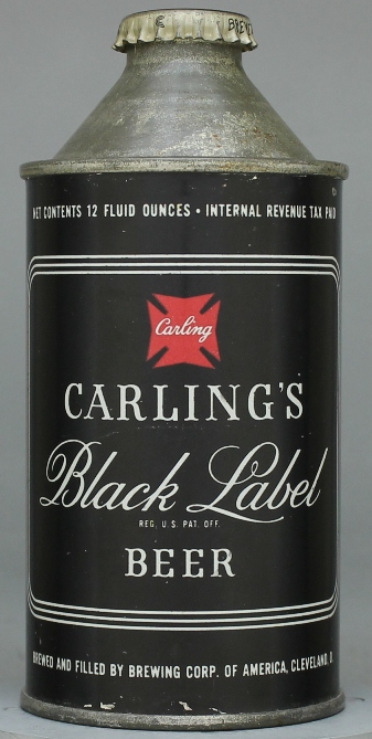 Carling's Black Label Beer Cone Top Can