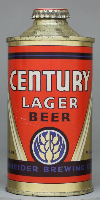 Century Lager Beer Cone Top Can
