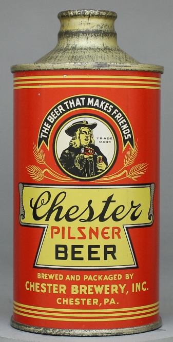 Chester Pilsner Beer Cone Top Can