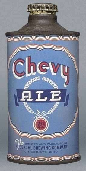 Chevy Ale Cone Top Can
