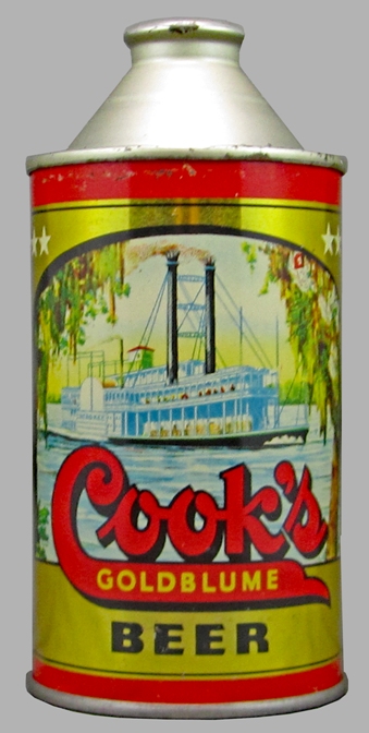 Cook's Goldblume Beer Cone Top Can