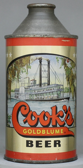 Cook's Goldblume Beer Cone Top Can
