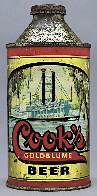Cook's Goldblume Beer Cone Top Can