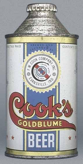 Cook's Goldblume Beer Cone Top Can