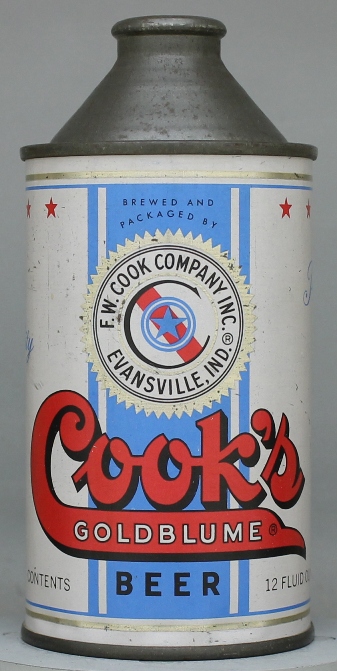 Cook's Goldblume Beer Cone Top Can