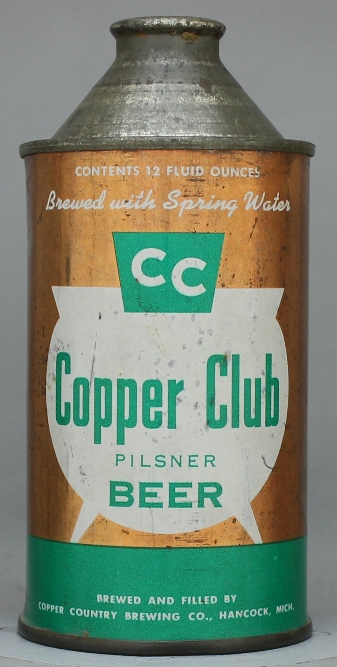 Copper Club Pilsner Beer Cone Top Can