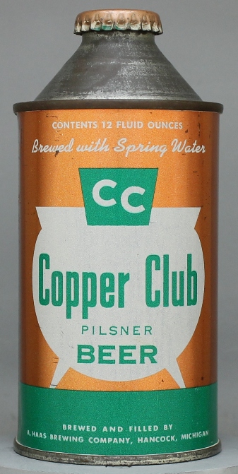 Copper Club Pilsner Beer Cone Top Can