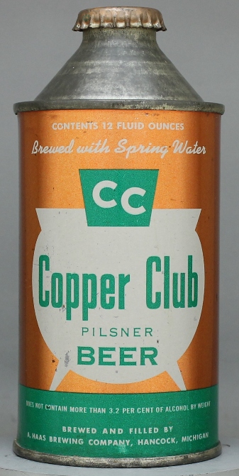 Copper Club Pilsner Beer Cone Top Can