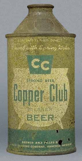 Copper Club Pilsner Beer Cone Top Can