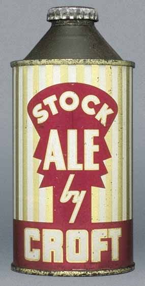 Stock Ale By Croft Ale Cone Top Can