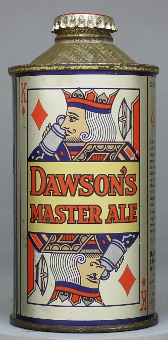 Dawson's Master Ale Cone Top Can