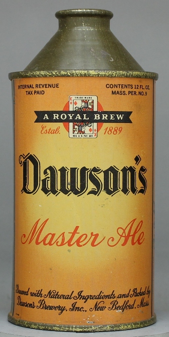 Dawson's Master Ale Cone Top Can
