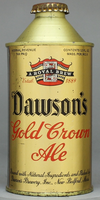 Dawson's Gold Crown Ale Cone Top Can