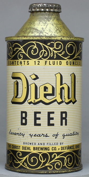 Diehl Beer Cone Top Can
