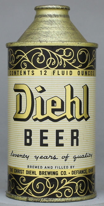 Diehl Beer Cone Top Can