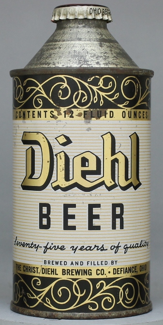 Diehl Beer Cone Top Can