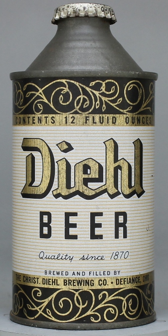 Diehl Beer Cone Top Can