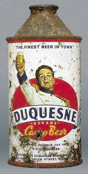 Duquesne Can-o-beer Beer Cone Top Can