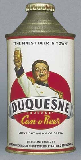 Duquesne Can-o-beer Beer Cone Top Can